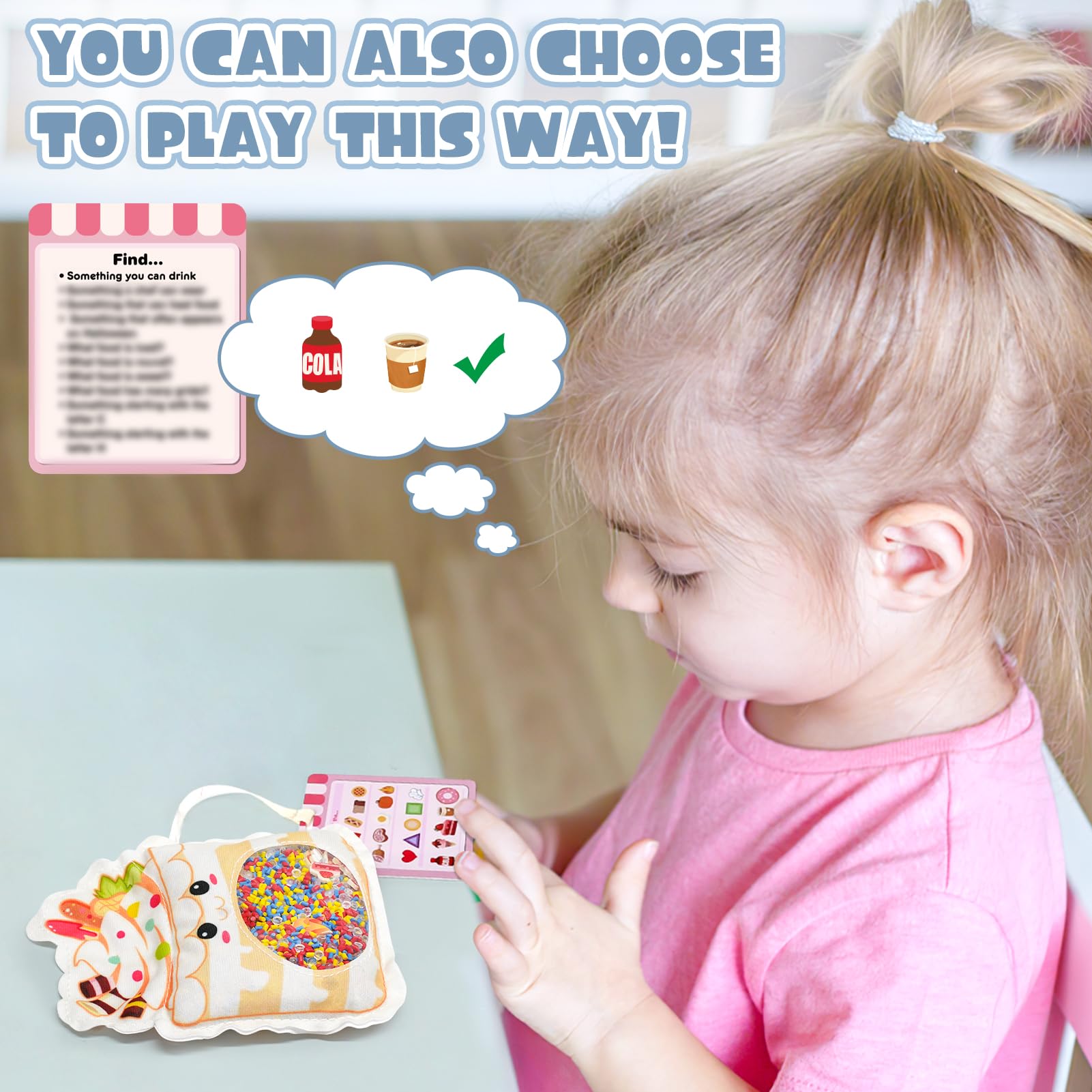 Joyreal Busy Bag soft fabric visual offers gentle, durable play.