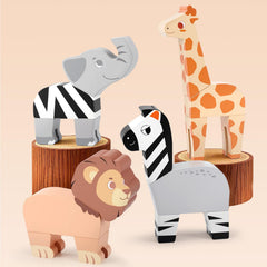 Joyreal kid-friendly jungle characters encourage storytelling and hands-on exploration.
