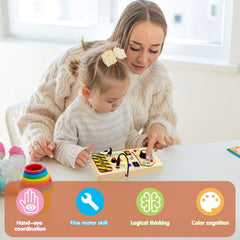 Joyreal Montessori Busy Board makes a thoughtful gift for curious toddlers.