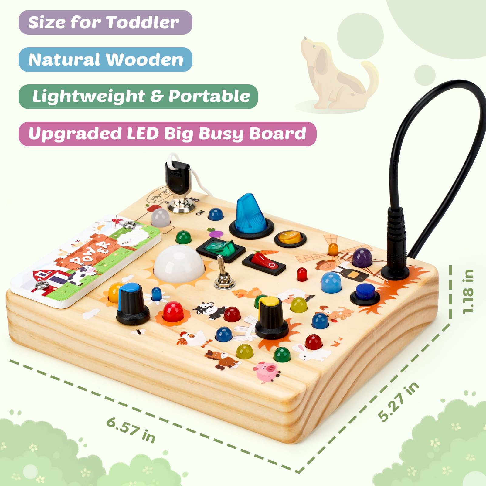 Joyreal Montessori Toy is Travel-Friendly for quiet, engaging moments on the go.