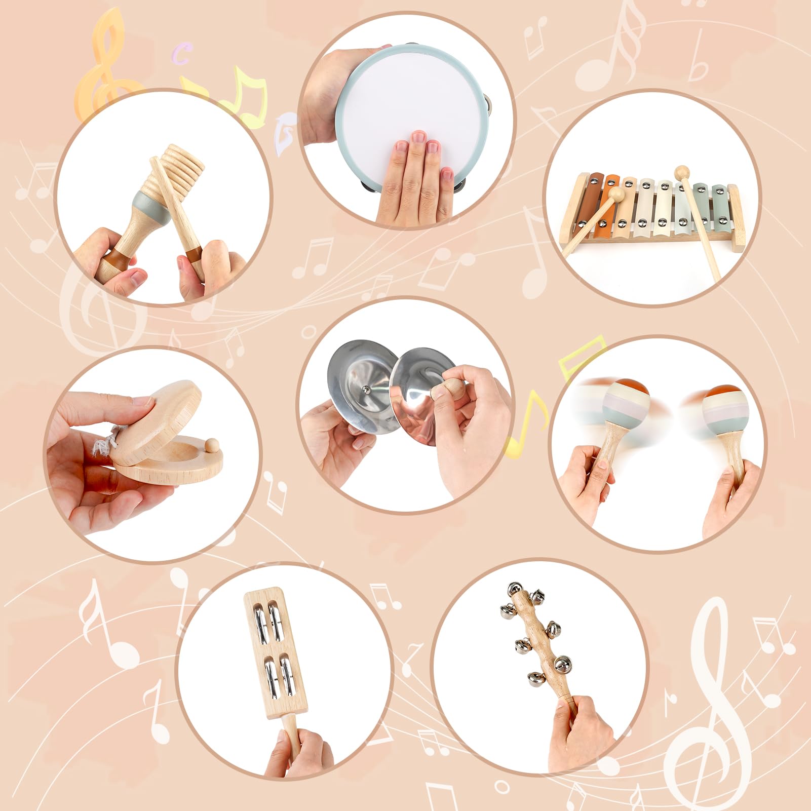 Joyreal wooden toys with smooth edges for kid-safe design.