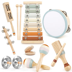 Joyreal toddler instruments Xylophone in use, encouraging rhythm exploration.