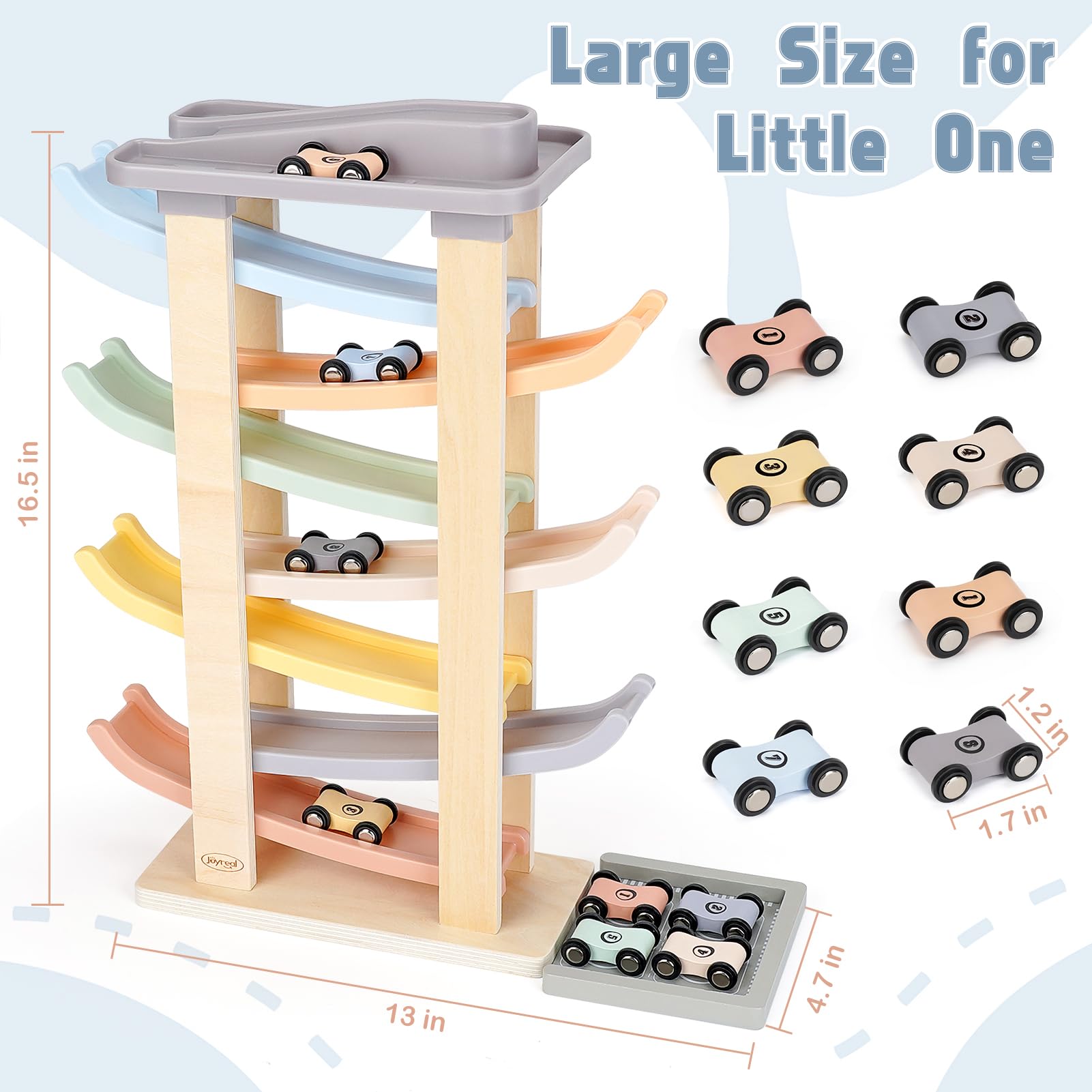 Joyreal top and bottom parking lanes for structured play.