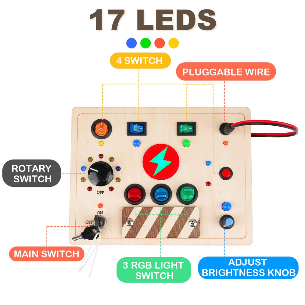 Joyreal travel-friendly fidget board for quiet car or plane trips.