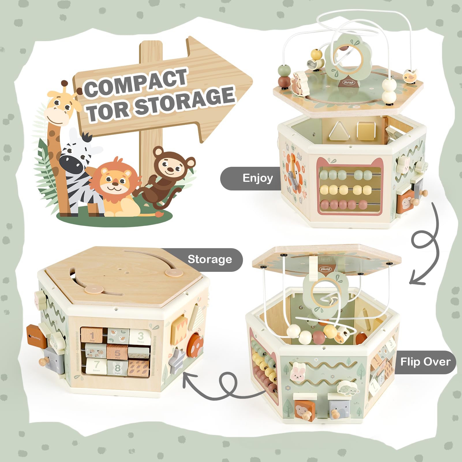 Joyreal Activity Cube learning clock for time-telling exploration