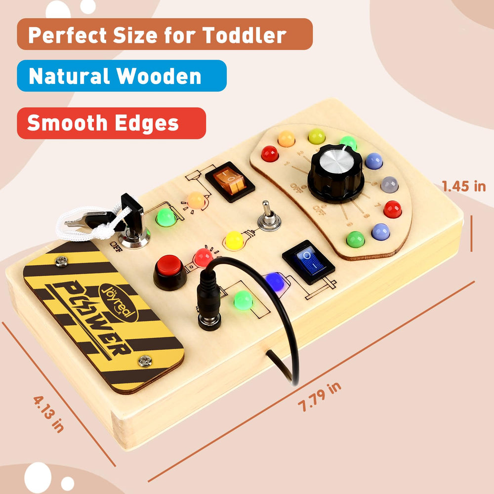 Joyreal Wooden Toy blends color, shape, and light for sensory learning.