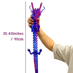 Joyroud eco-friendly PLA dragon highlighting kid-friendly material and hands-on interaction.