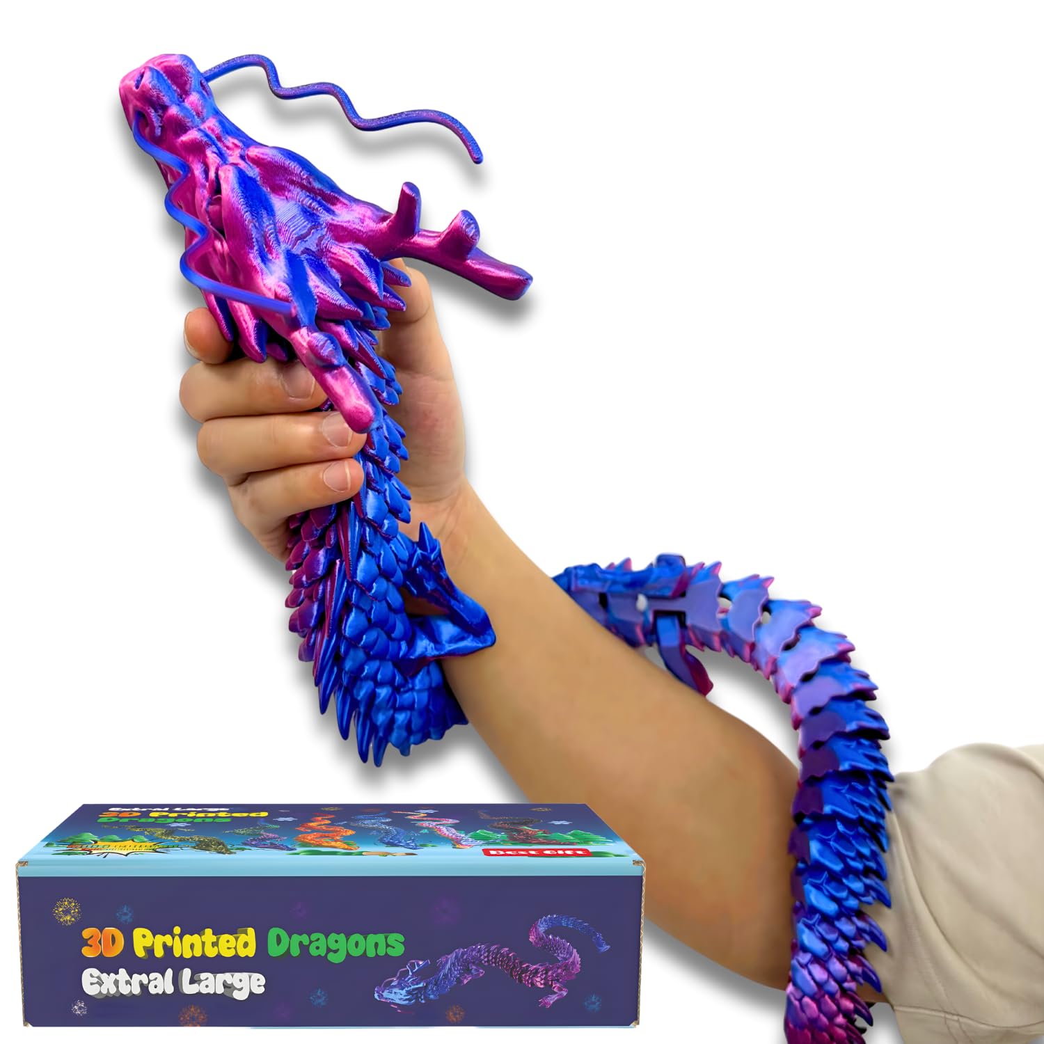 Joyroud dragon with upgraded horns in a durable, display-ready pose.