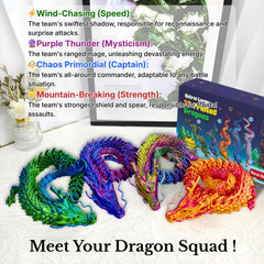 Joyroud eco-friendly PLA dragons with rounded edges for safe, tactile collecting.