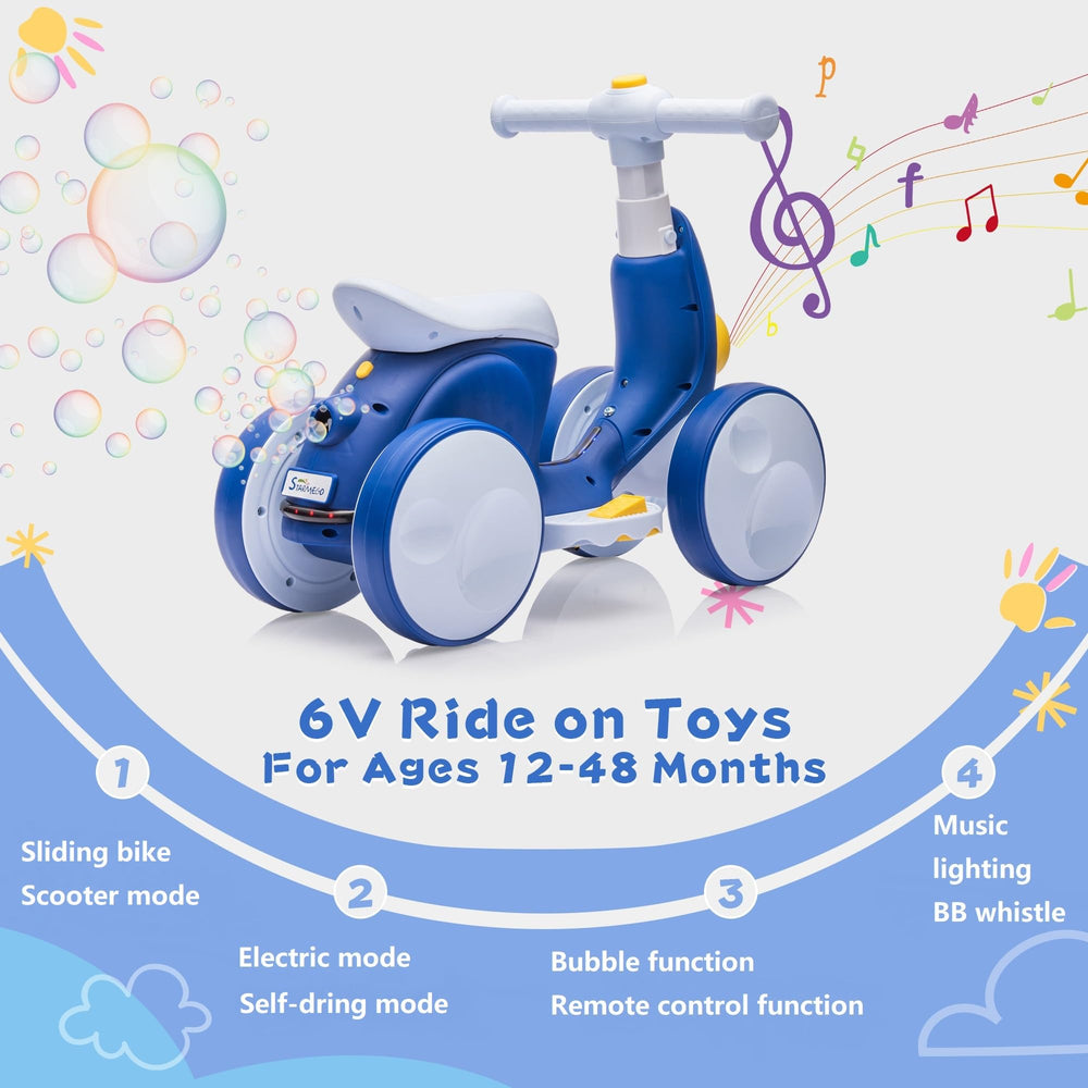 JoyRydz 6V bike remote control action guiding safe movement