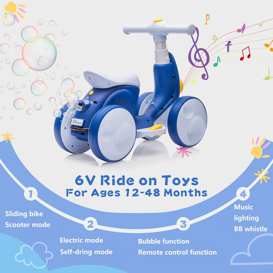 JoyRydz 6V bike remote control action guiding safe movement