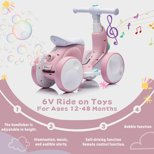 JoyRydz bubble machine ride-on toy adding magical bubbles during play