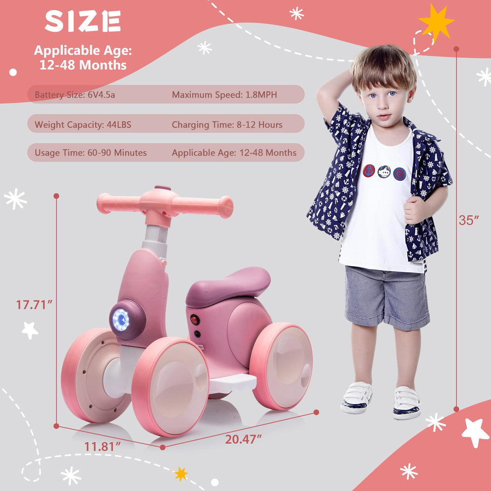 JoyRydz non-slip soft handlebar and wide seat designed for small hands