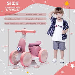 JoyRydz non-slip soft handlebar and wide seat designed for small hands