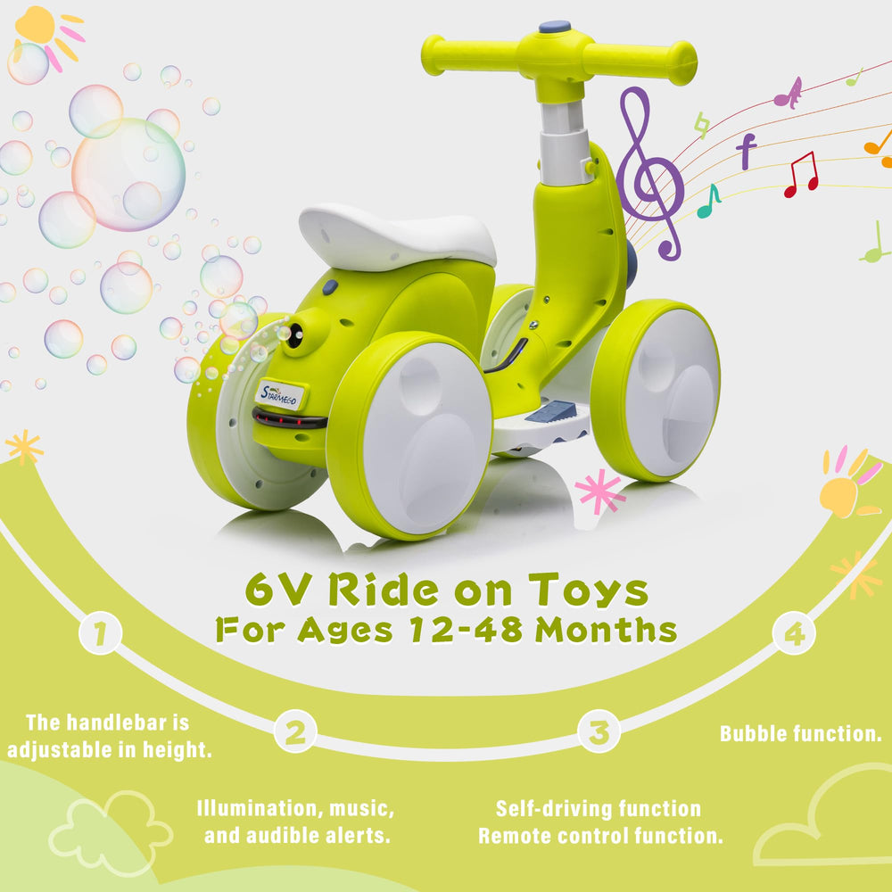 JoyRydz remote-control assist with balance bike, guiding beginners safely.