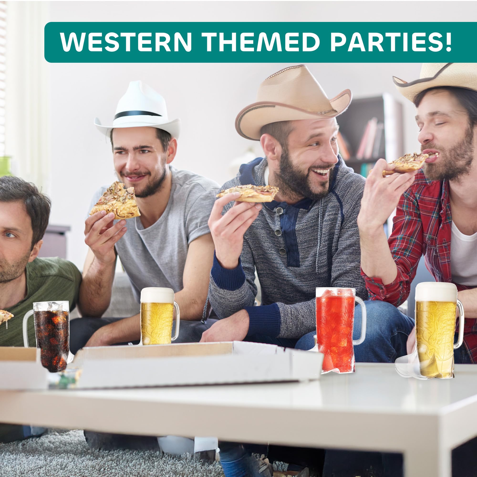 JoyServe Cowboy Boot Cups double as fun party favors and centerpieces