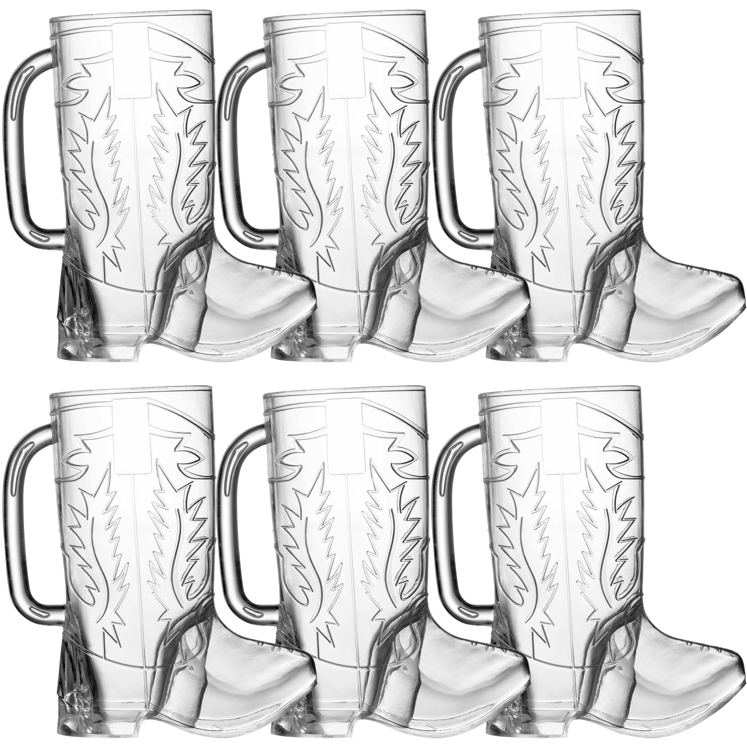 JoyServe Cowboy Boot Cups bulk pack for festive party drinks and easy cleanup