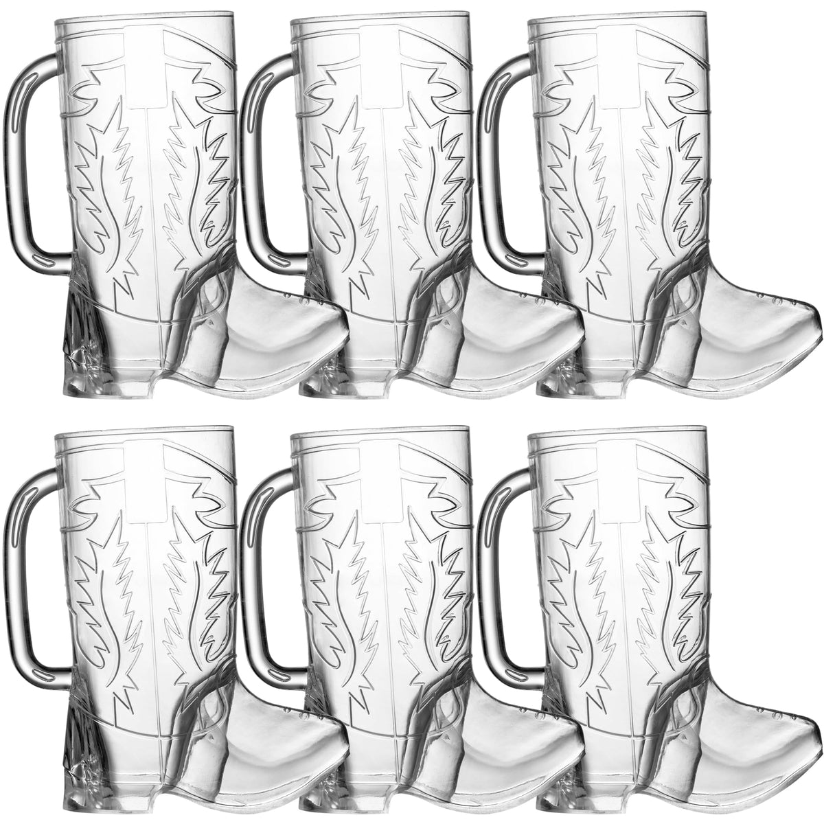 JoyServe Cowboy Boot Cups bulk pack for festive party drinks and easy cleanup