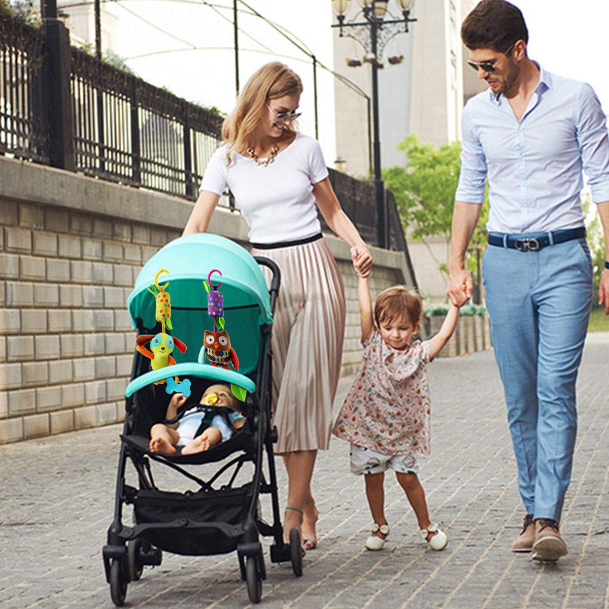 Joyshare crinkle plush rattle—textured surface for baby exploration