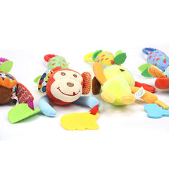 Joyshare puppy rattle features crinkle texture for tactile exploration