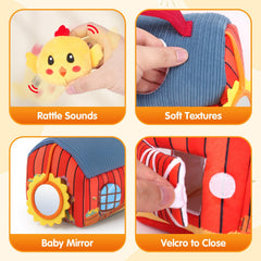 JOYSINTOY baby mirror sensory – visual self-awareness aid for early developmental exploration.