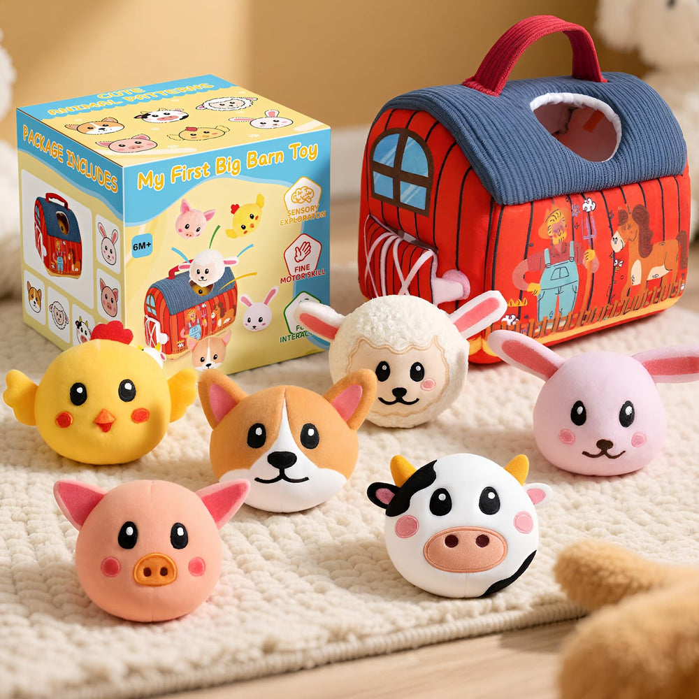 JOYSINTOY infant rattle toy – gentle sounds to prompt grabbing and tracking.