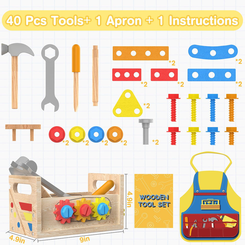 JOYSINTOY toddler hammer and accessories encourage safe, hands-on early engineering exploration