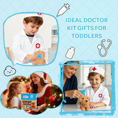 JOYSINTOY doctor kit toddlers medical record for organized pretend clinic sessions