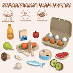 JOYSINTOY wooden onion enhances role-play cooking and hand-eye coordination