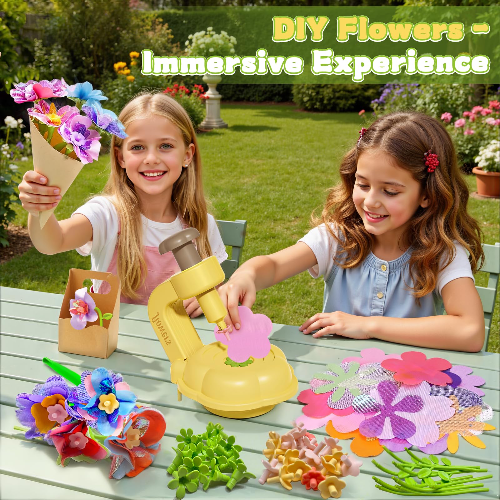 JoySpark colorful petals and stamens inspire imaginative bouquet designs.