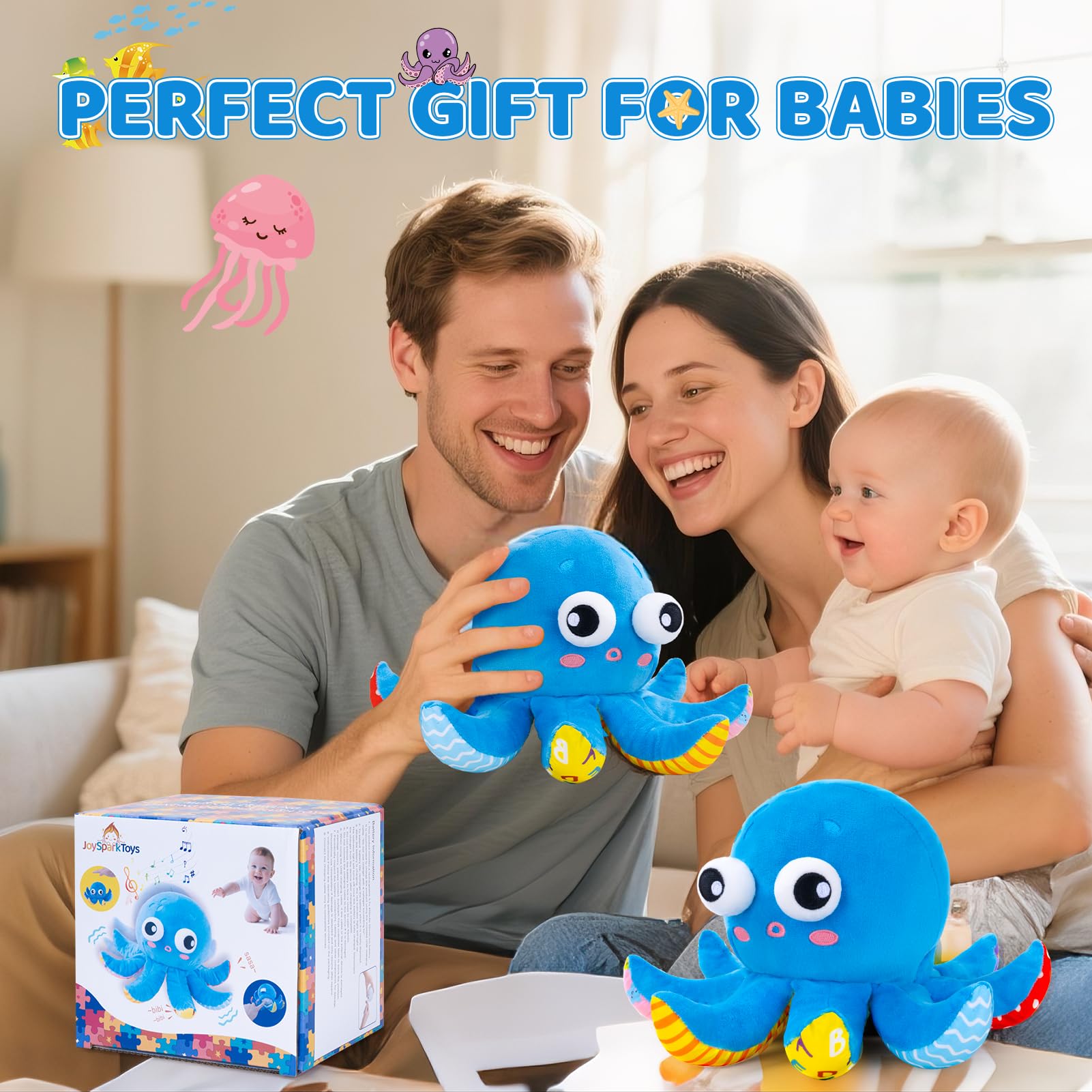 JoySpark Toys gift-ready infant toy suits birthdays and holidays.