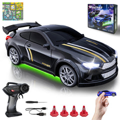 JoySpark Toys mini RC drift car at 1:64 scale ready for desk racing.