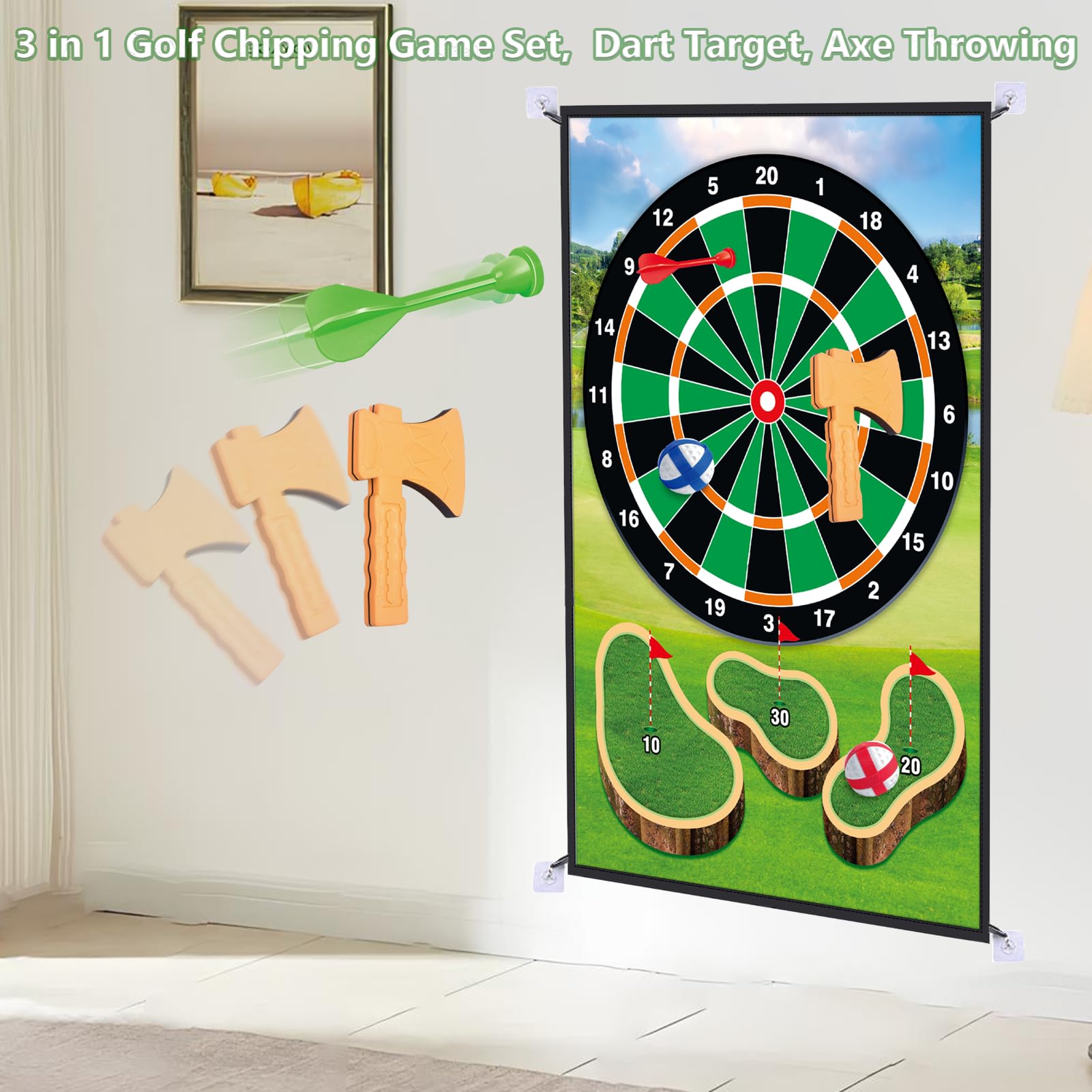 Joysweetoy Battle Golf target setup for backyard battles and friendly challenges.