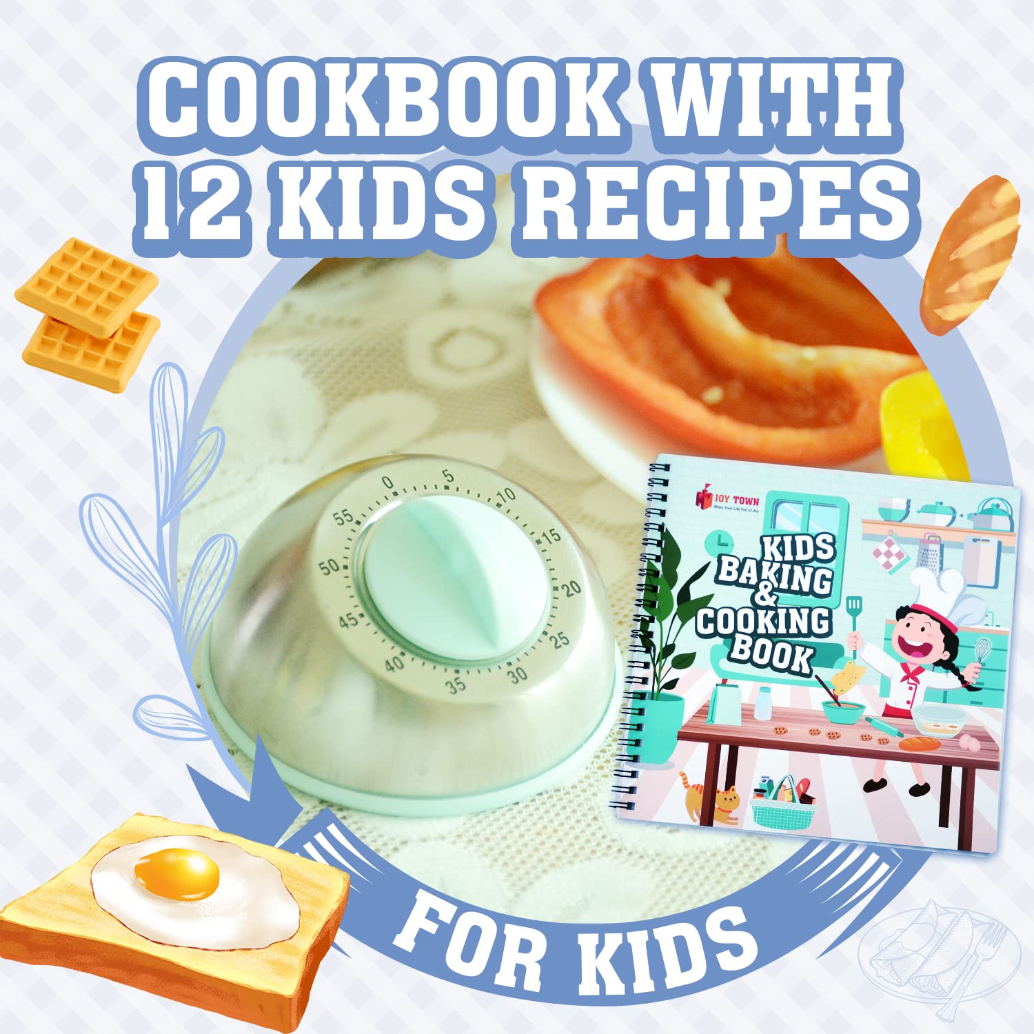 JoyTown measuring cups and spoons help kids follow recipes with confidence.