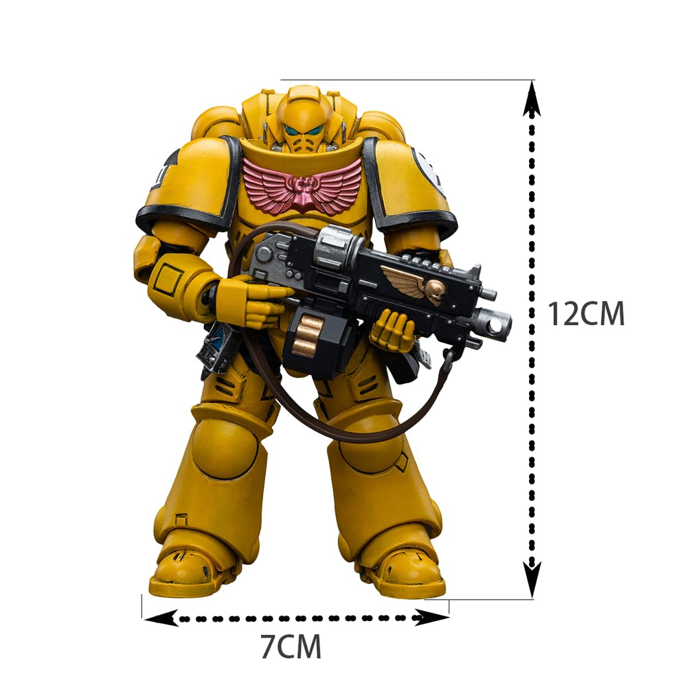 JOYTOY 1/18 Imperial Fists Intercessors diorama-ready style fits collectors shelves.
