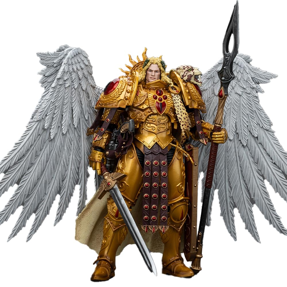 JoyToy Blood Angels Sanguinius primarch figure in dynamic pose for display.