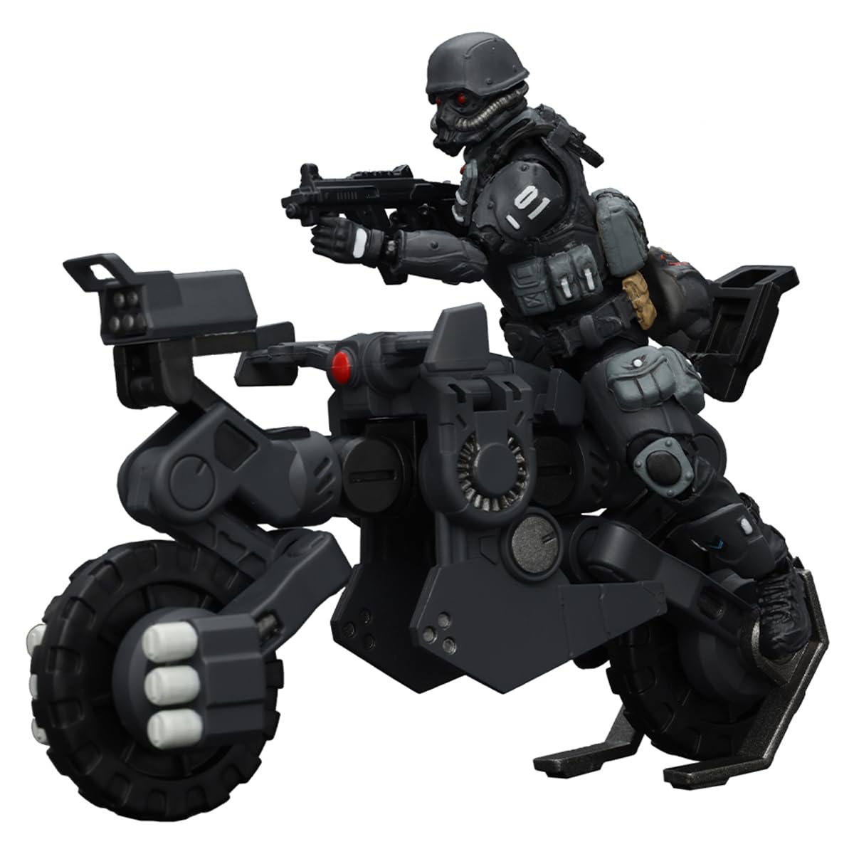 JOYTOY FEAR XS-01 Night Raid accessories included for expanded display options.
