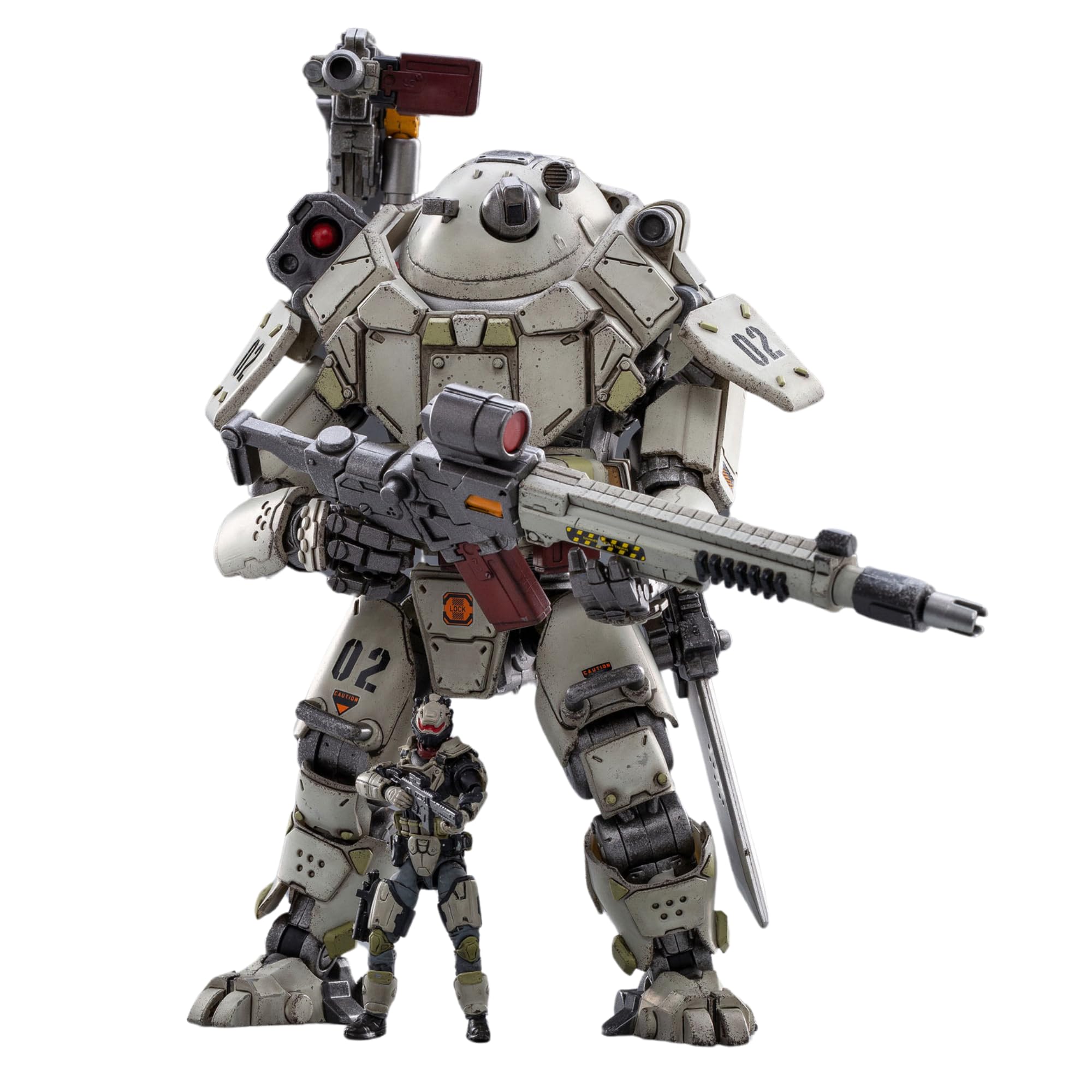 JOYTOY Iron Wrecker 02 high-precision articulation enables lifelike scenes.