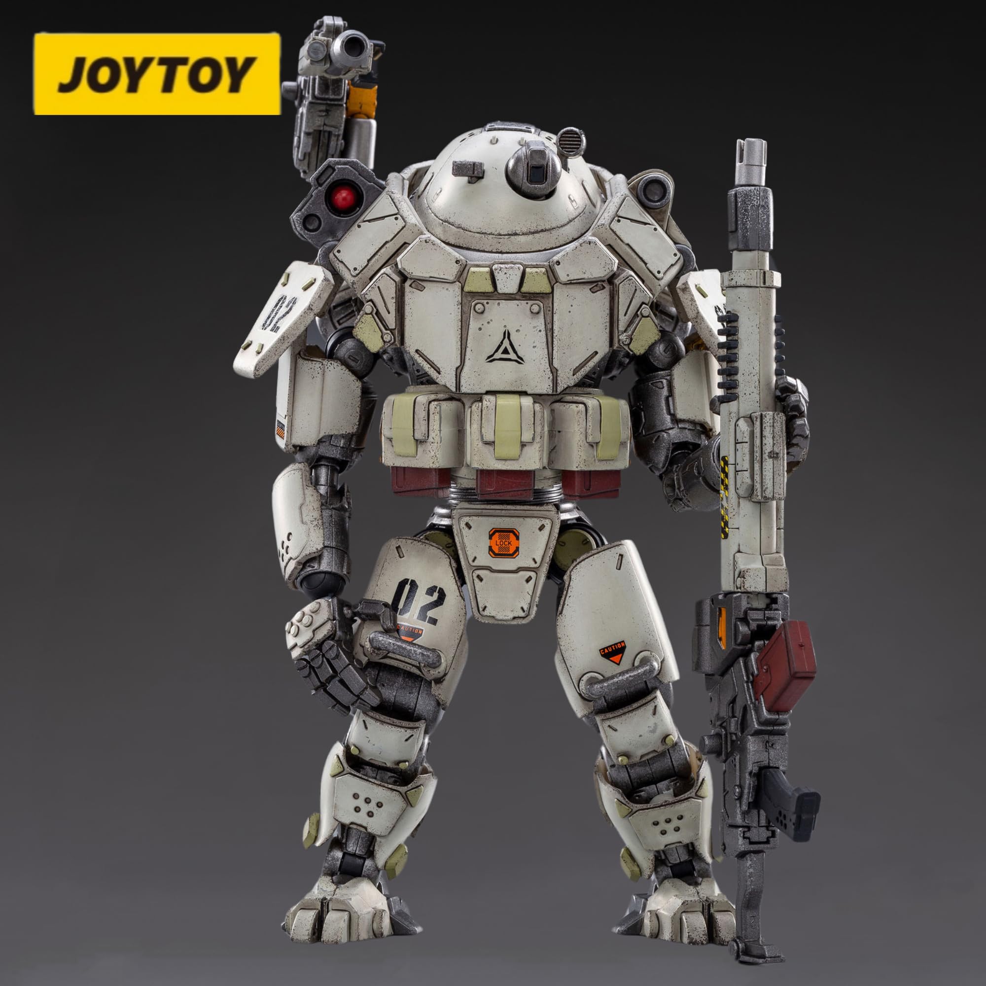 JOYTOY Iron Wrecker 02 battle-damaged paint adds realism to displays.