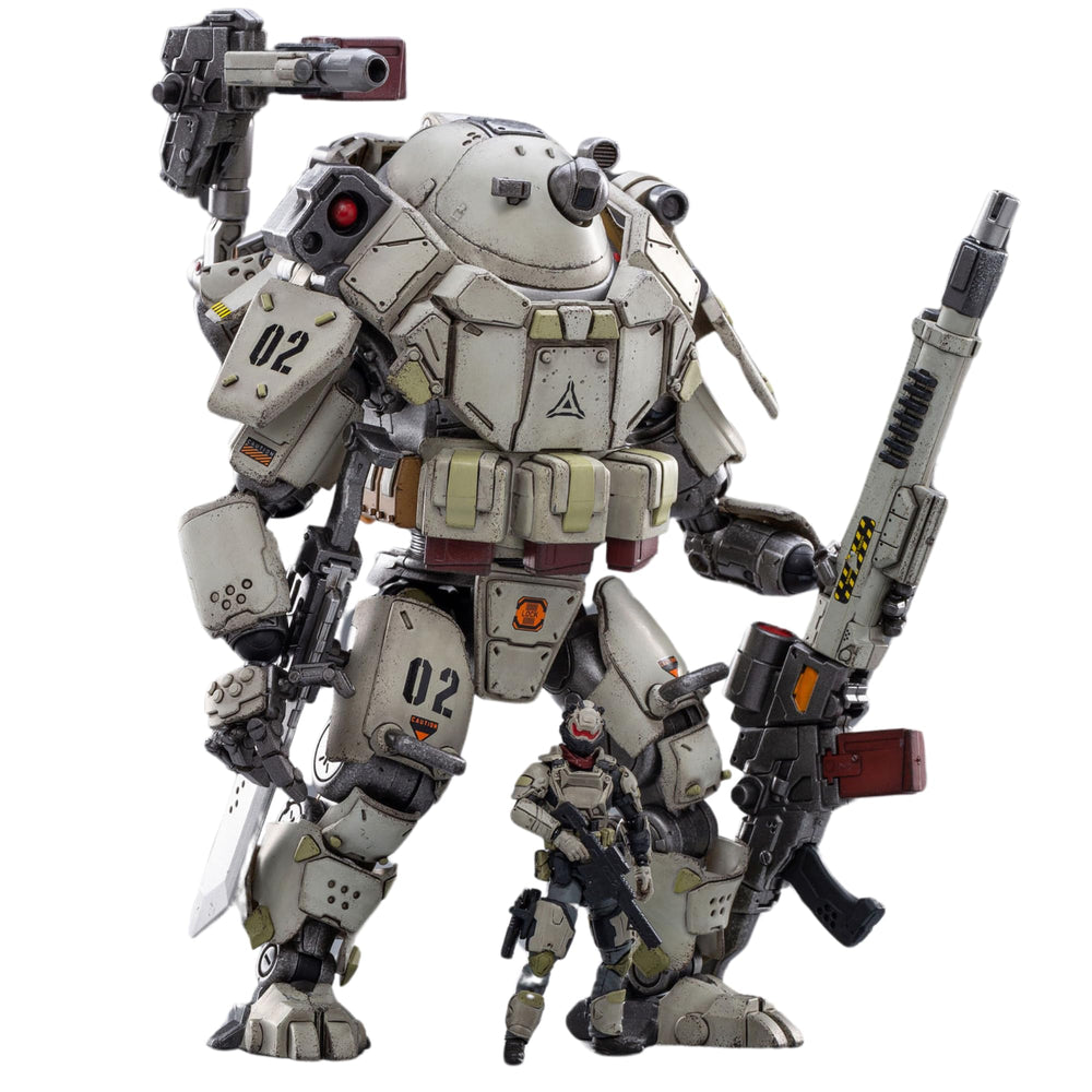 JOYTOY Iron Wrecker 02 poseable figure for dynamic posing and display.