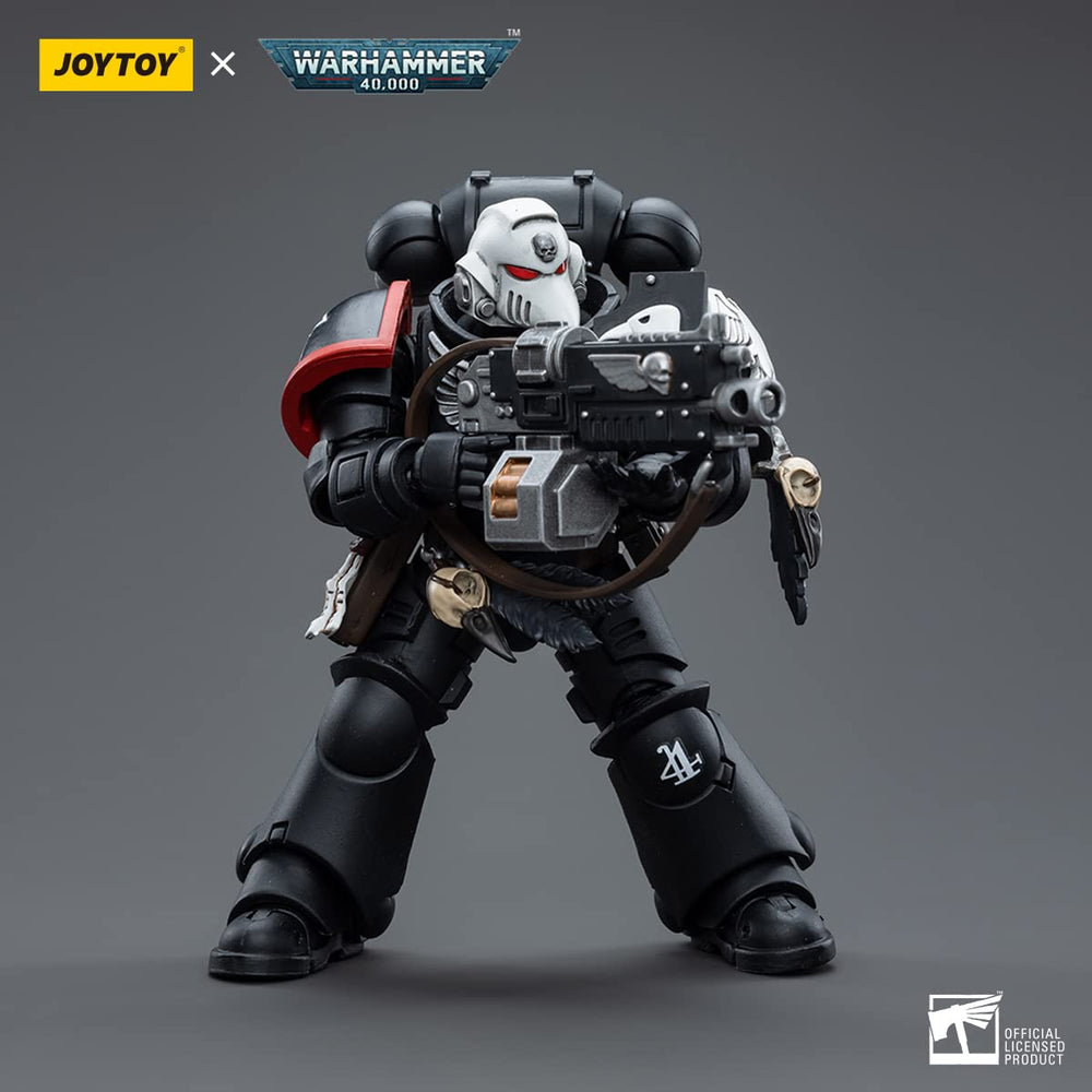 JOYTOY Raven Guard Intercessors Sergeant Rychas accessories for immersive display.