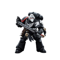 JOYTOY Raven Guard Intercessors Sergeant Rychas articulation enables dynamic posing and display.