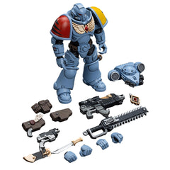JOYTOY Space Wolves Intercessors scale 4.2-inch fits small-world displays.