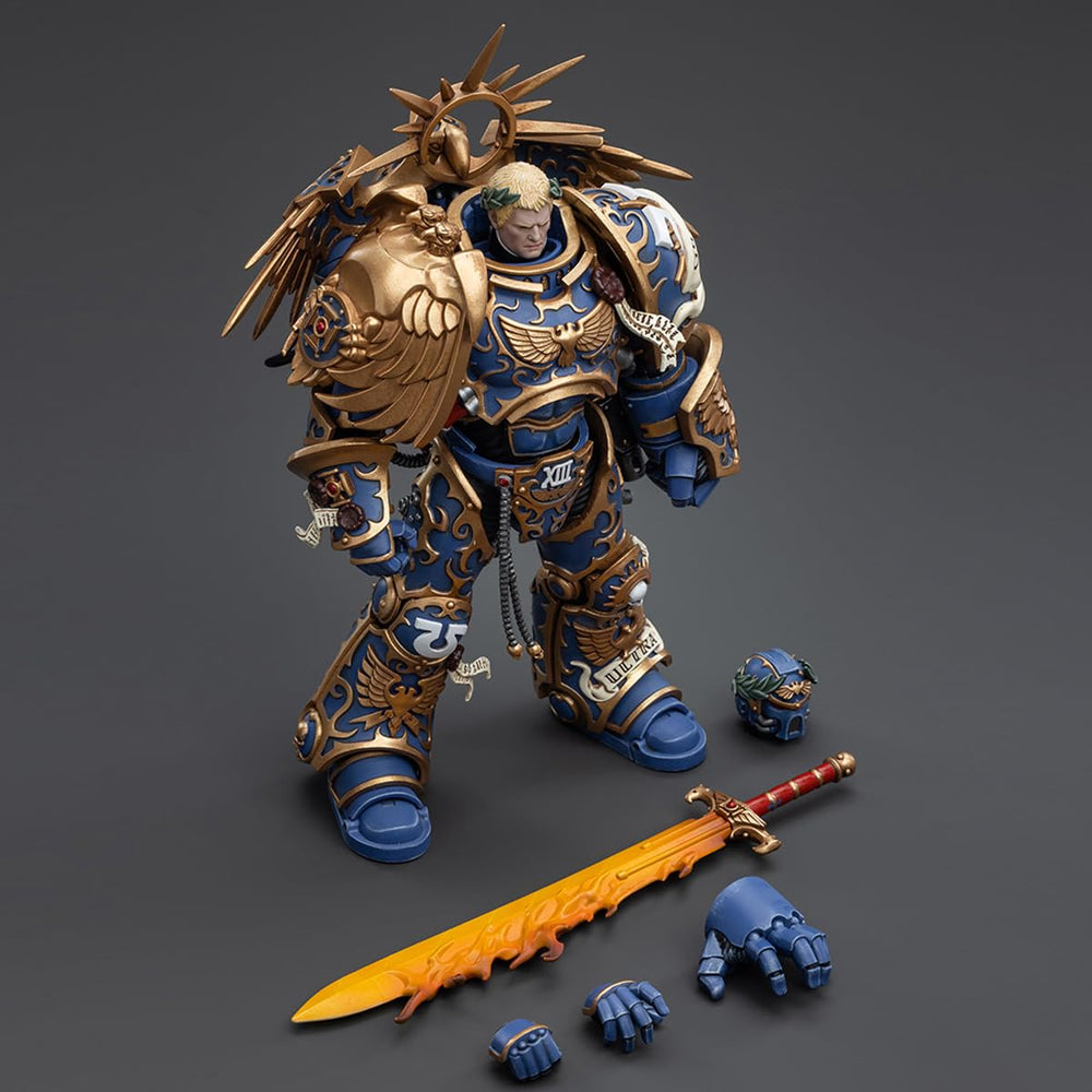 JOYTOY Roboute Guilliman figure on shelf feels premium and collectible