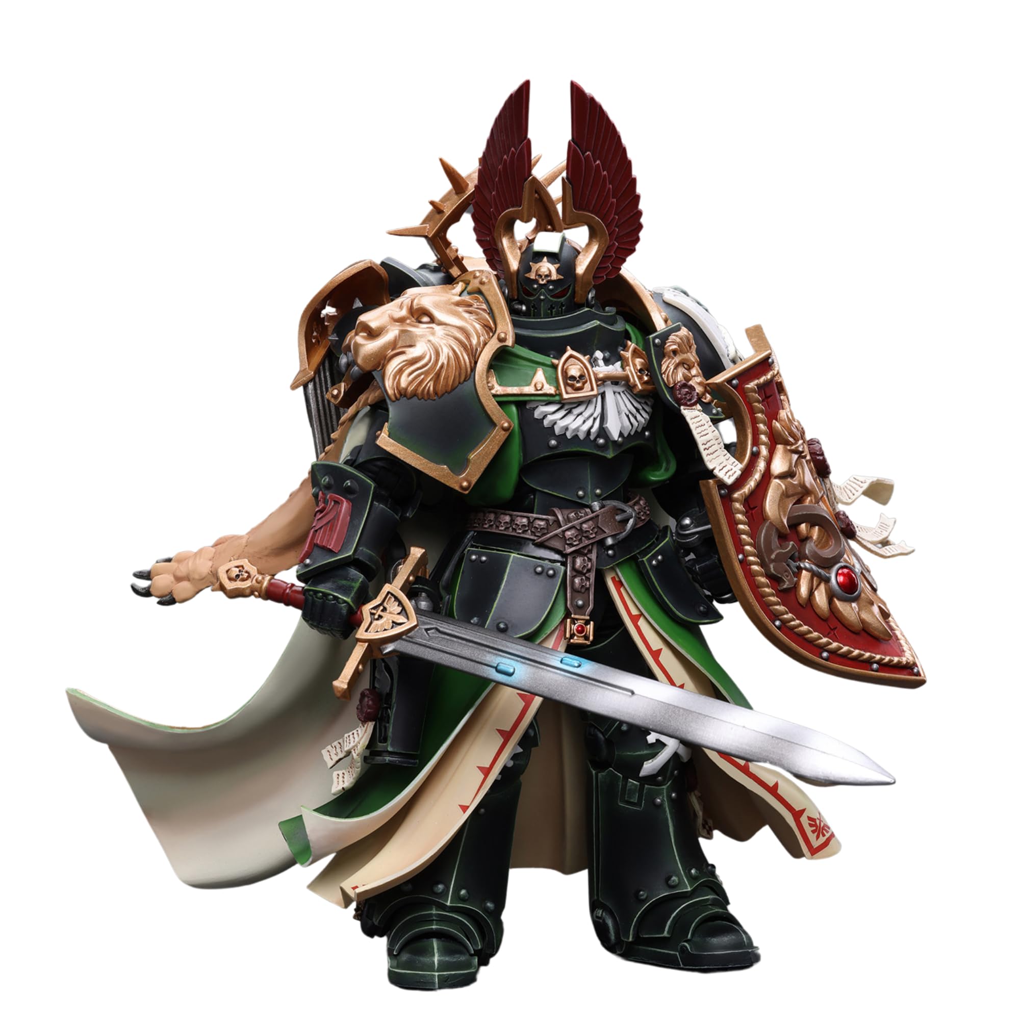 JOYTOY Lion ElJonson detailed-paint close-up emphasizing premium craftsmanship