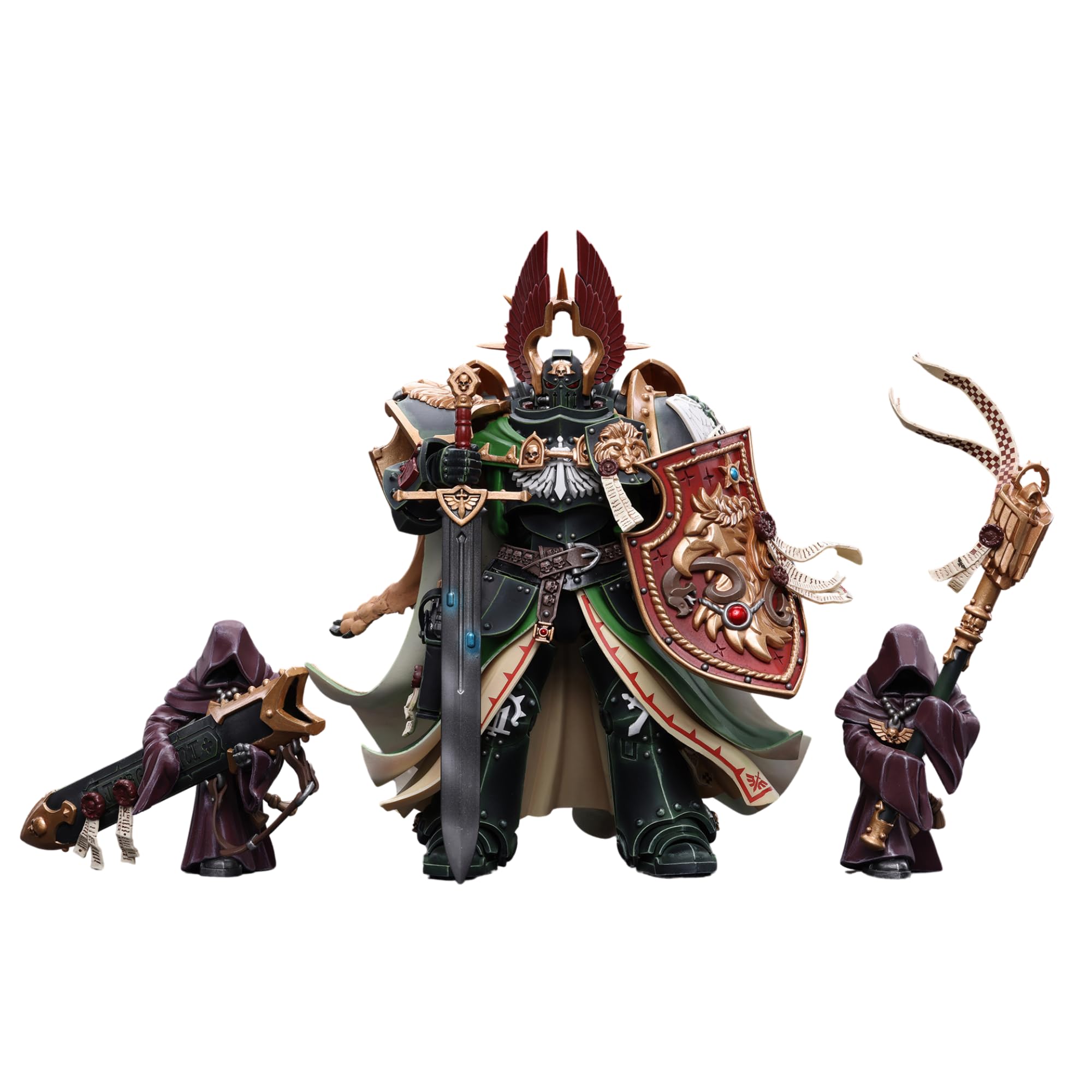 JOYTOY Lion ElJonson figure front view for display and Dark Angels shelf centerpiece
