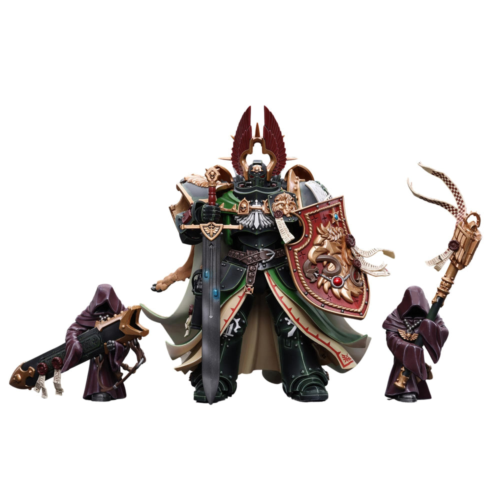 JOYTOY Lion ElJonson figure front view for display and Dark Angels shelf centerpiece