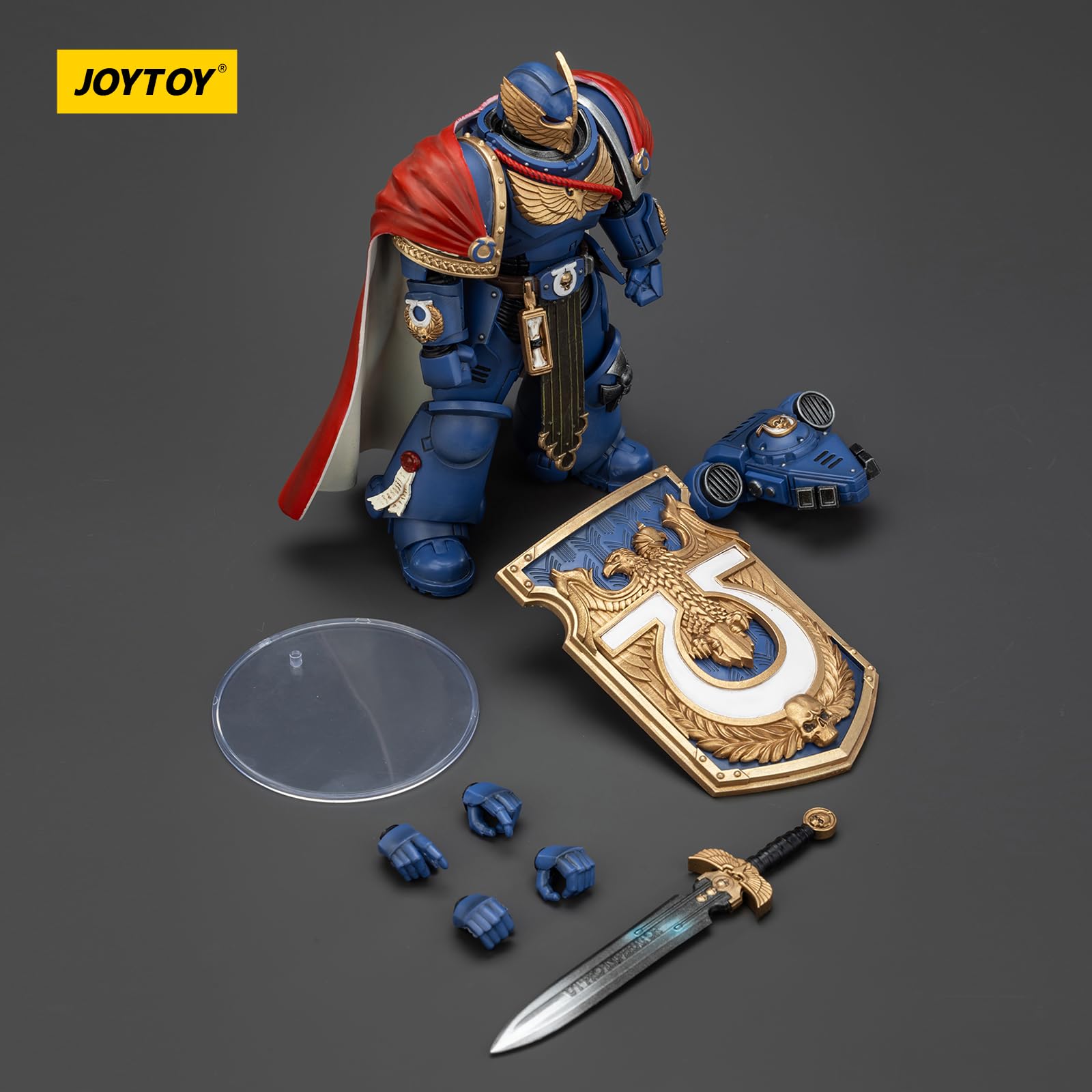 JOYTOY Ultramarines Victrix Honour Guard display-ready figure for collectors.