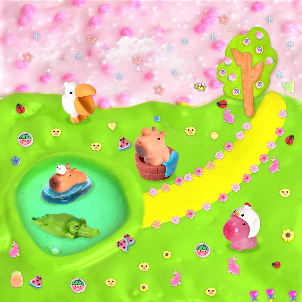 Joytry Capybara Slime Kit bingsu slime with icy beads