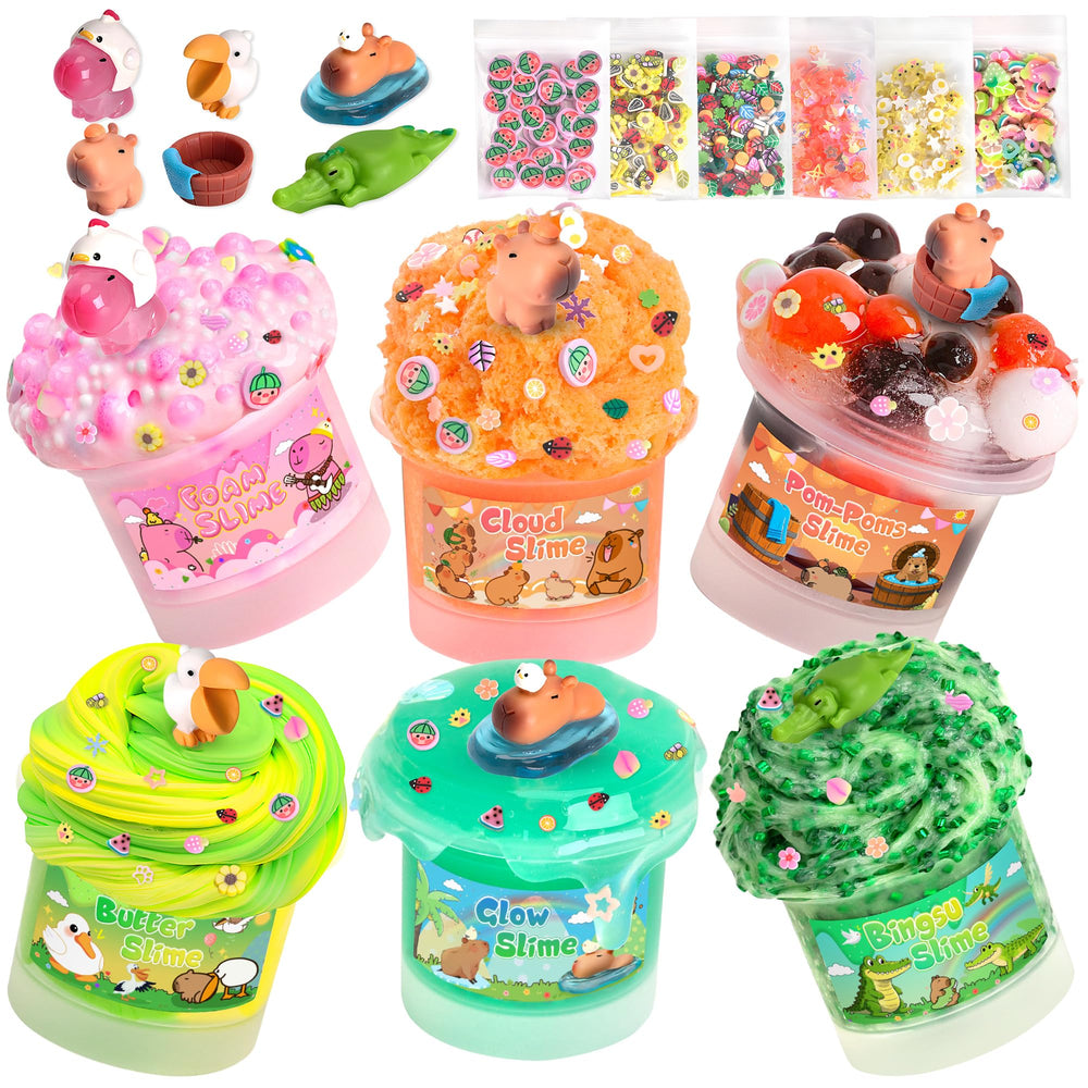 Joytry Capybara Slime Kit cloud slime texture for fluffy play
